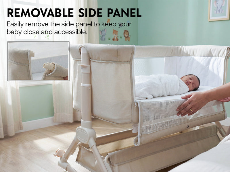 Baybee Bedside Crib for Baby with Rocking Mode — slide 1