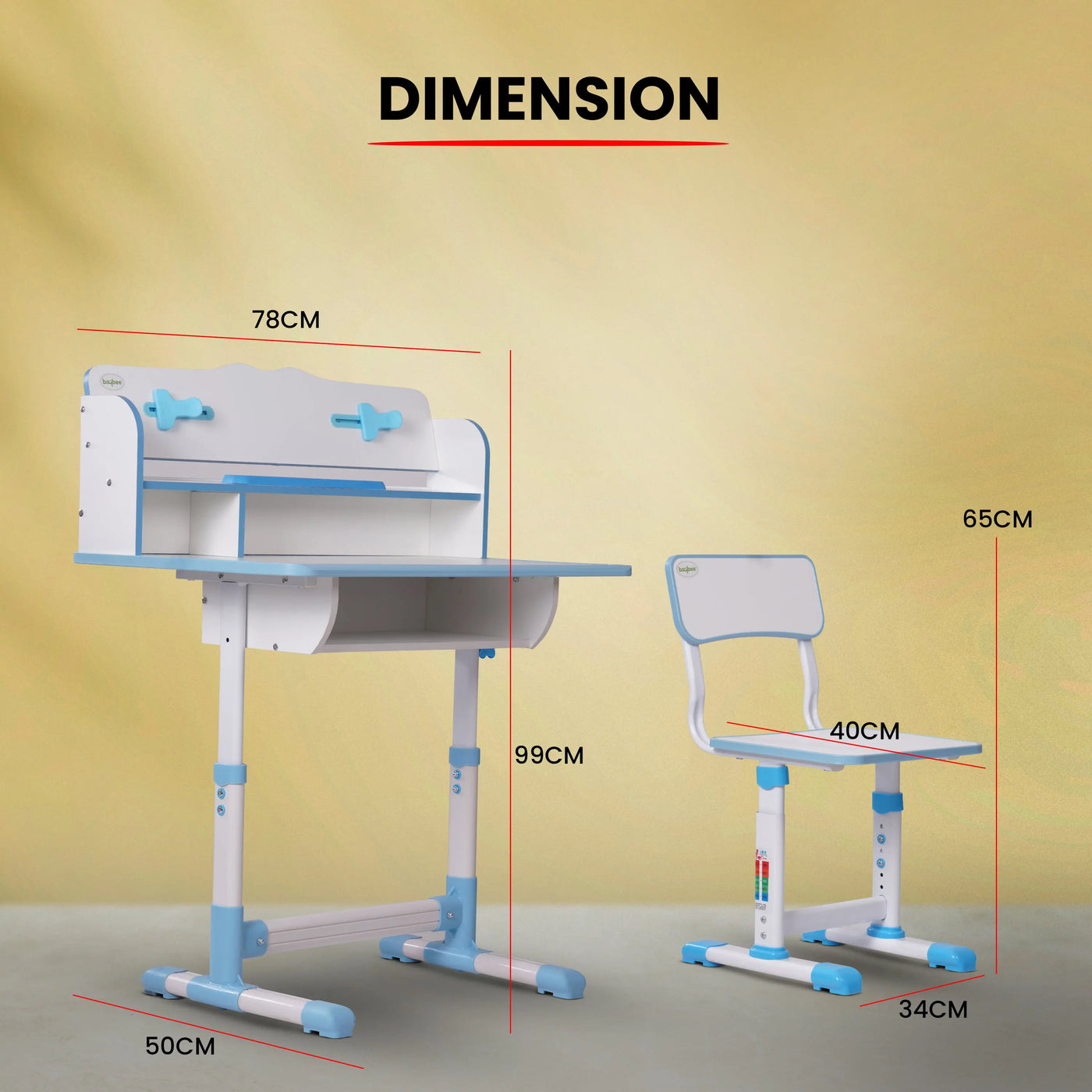 Baybee Multi Functional Kids Study Table for Students, Hight Adjustable ...