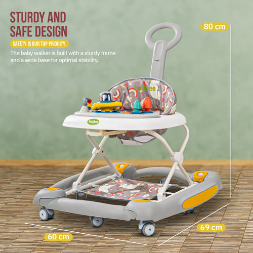 Baybee Clofi 2 in 1 Baby Walker for Kids with Rocker, Push Handle, 3 Height Adjustable BAYBEE