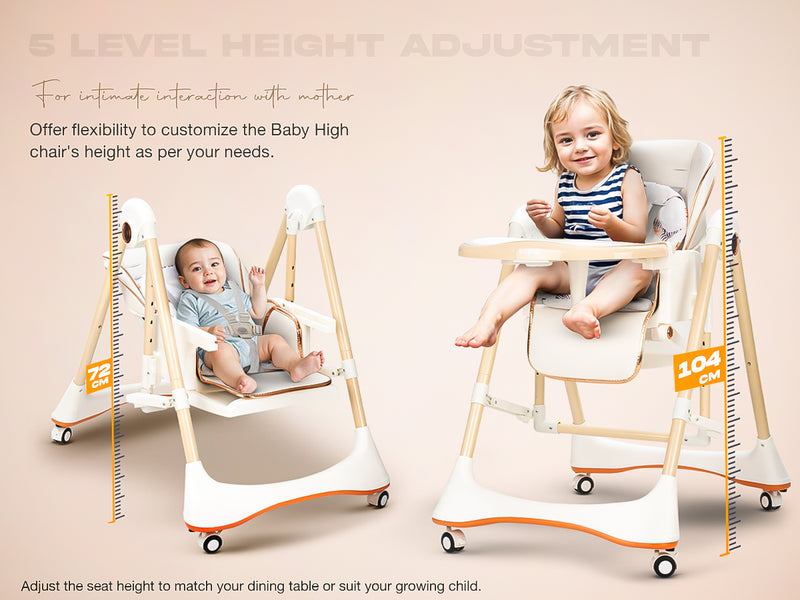 Baybee Nivio Convertible 3-in-1 Baby High Chair for Kids — slide 1