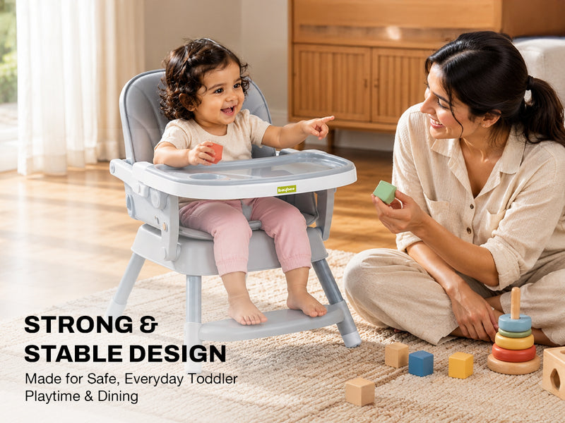 Baybee 2 in 1 High Chair for Baby with 5-Point Safety Harness — slide 1