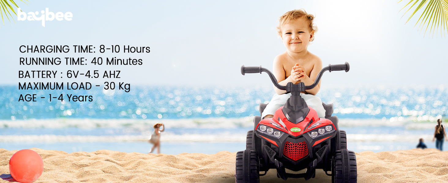 Baybee Monster ATV Rechargeable Battery Operated Electric Kids Bike — slide 2