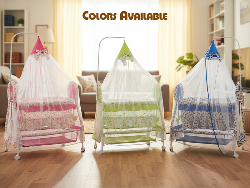 Baybee Baby Swing Cradle with Mosquito Net Infant Jhula & Palna for Newborns — slide 2
