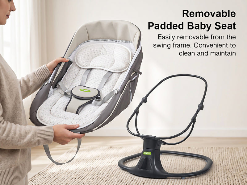 Baybee Automatic Baby Swing Cradle with Removable Padded — slide 4