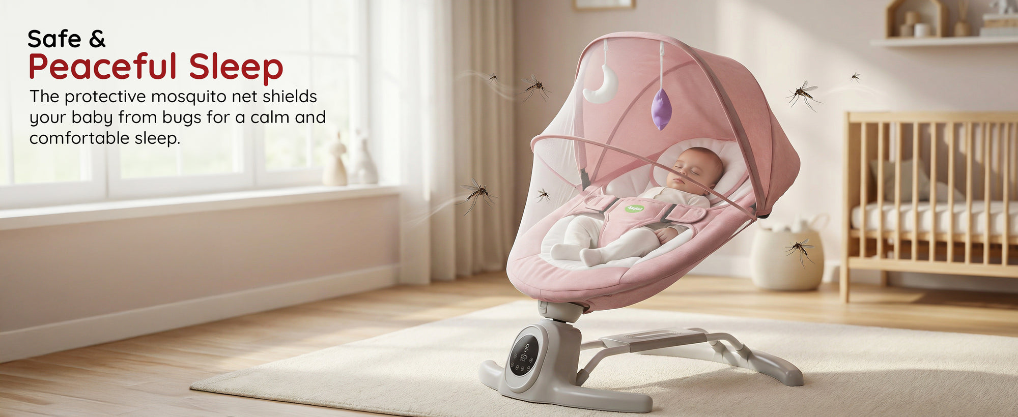 Baybee Wobbles Baby Cradle and Swing Automatic Electric Swing for Baby — slide 2