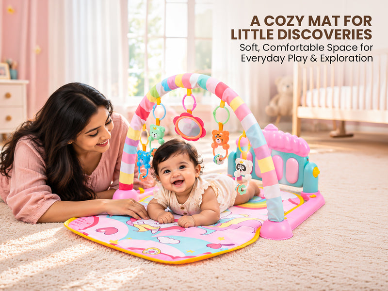 Baybee 2 in 1 Play Gym for Babies Baby Play Mat with Music & Lights — slide 3