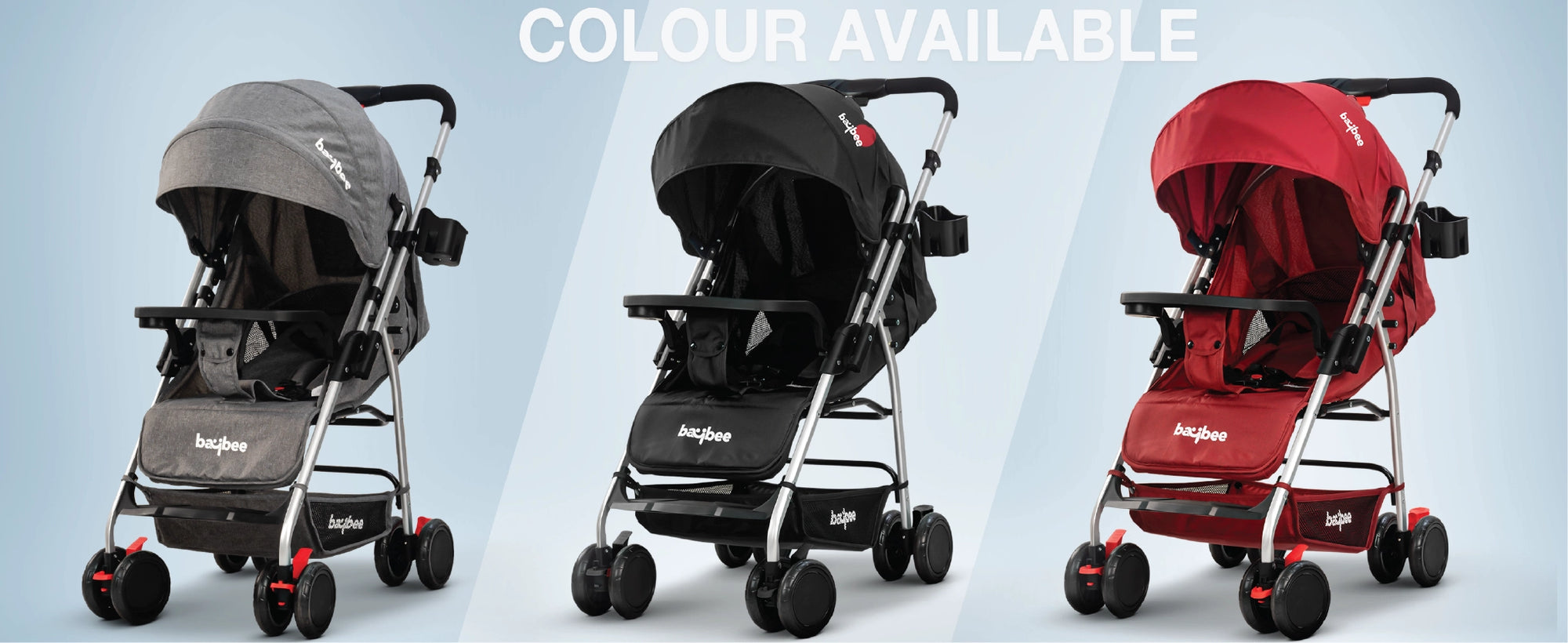 Baybee Aurevo Convertible Infant Baby Pram Stroller for Newborn Babies with 3-Position — slide 2
