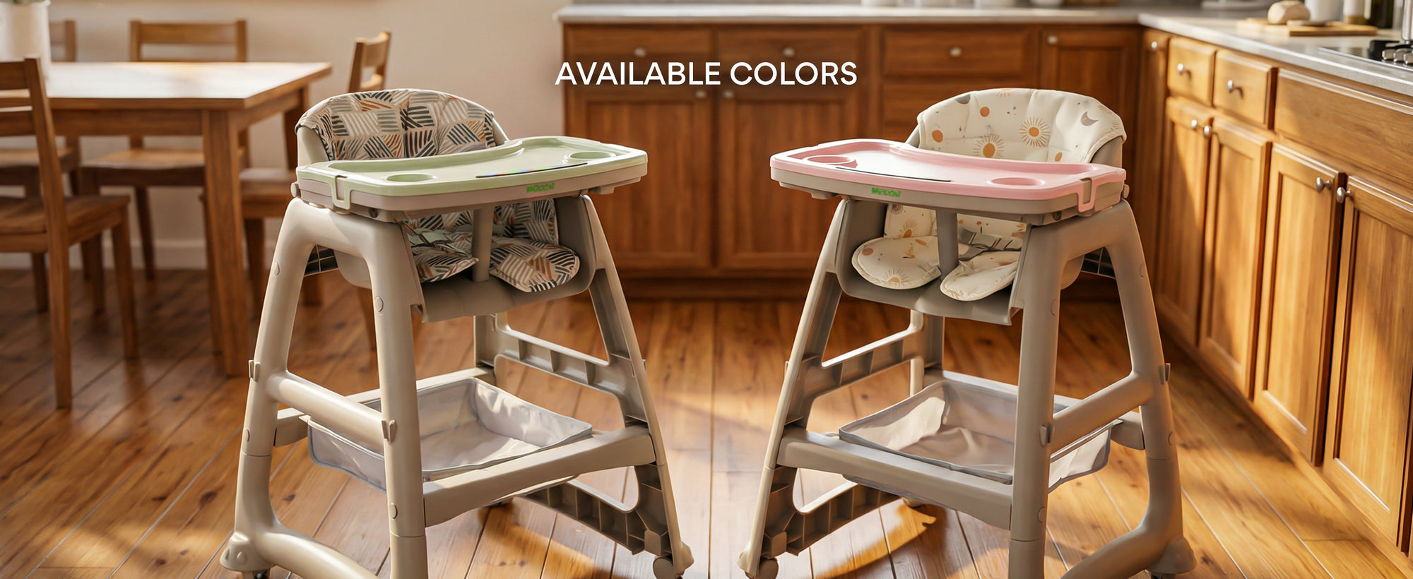 Baybee Breeze High Chair with Musical & Dual Removable Trays, Adjustable Feeding Chair — slide 3