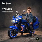 Blue ride on bike for outdoor play