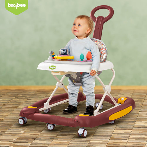 Baybee Clofi 2 in 1 Baby Walker for Kids with Rocker, Push Handle, 3 Height Adjustable BAYBEE