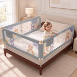 Baybee Baby Bed Rail Guard Foldable Safety Side Protector for Kids (Pack of 3, 200x80cm) BAYBEE