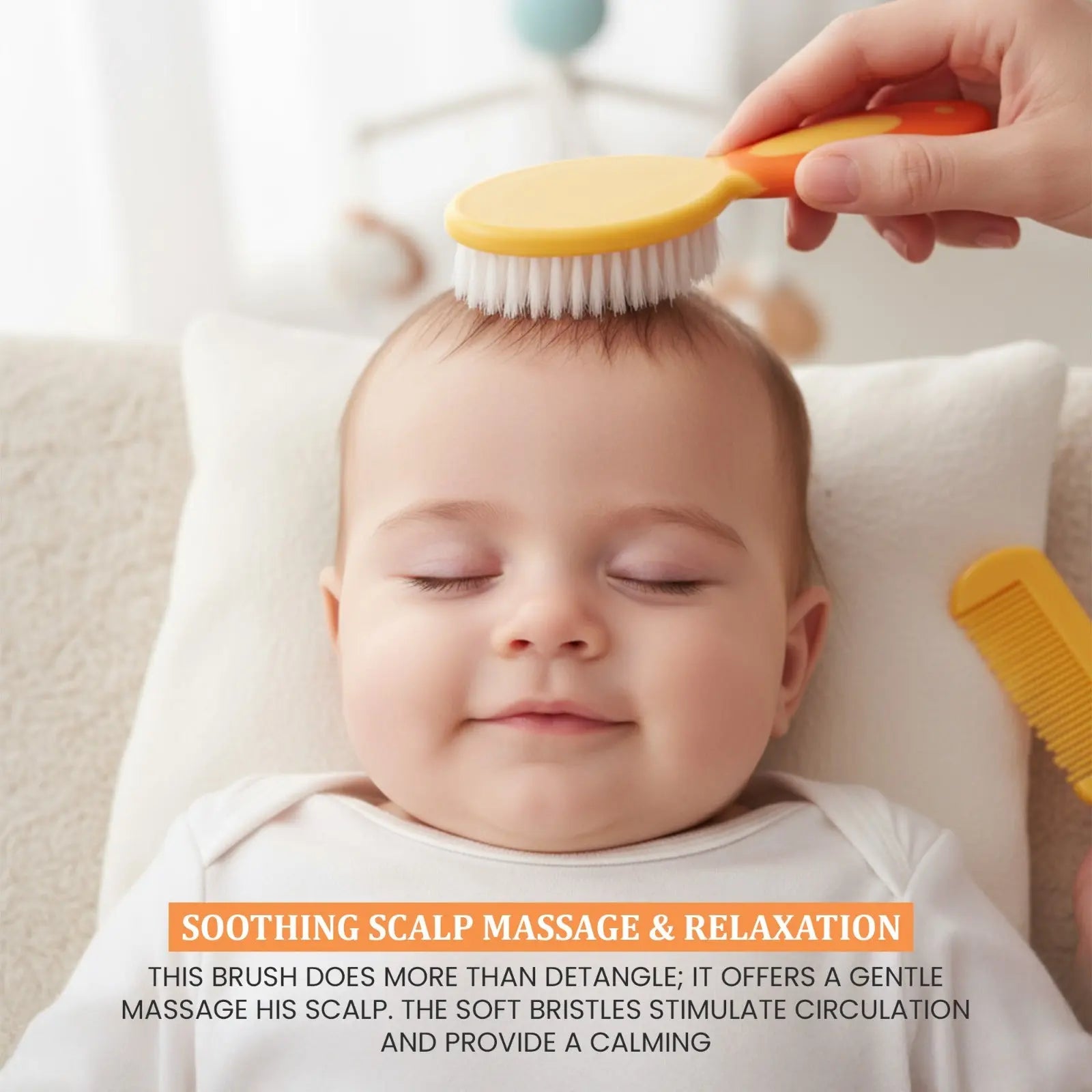 Baybee Comb and Brush Set Baby Care Set for Newborns Assorted Colours BAYBEE