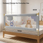Baybee Baby Bed Rail Guard for Baby Safety (Pack of 2, 150x80CM) BAYBEE