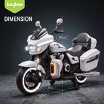 White electric superbike for kids