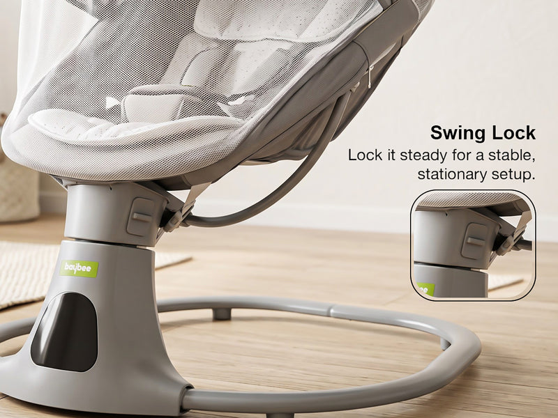 Baybee Automatic Baby Swing Cradle with Removable Padded — slide 3