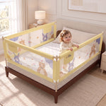 Baybee Baby Bed Rail Guard Foldable Safety Side Protector for Kids (Pack of 3, 200x80cm) BAYBEE