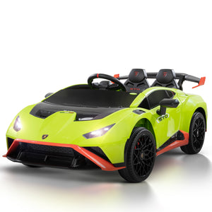 Baybee Kids Electric Ride On Car 24V Lamborghini STO Licensed Battery Powered Sports Car with Remote Control Motorized Drift Vehicle