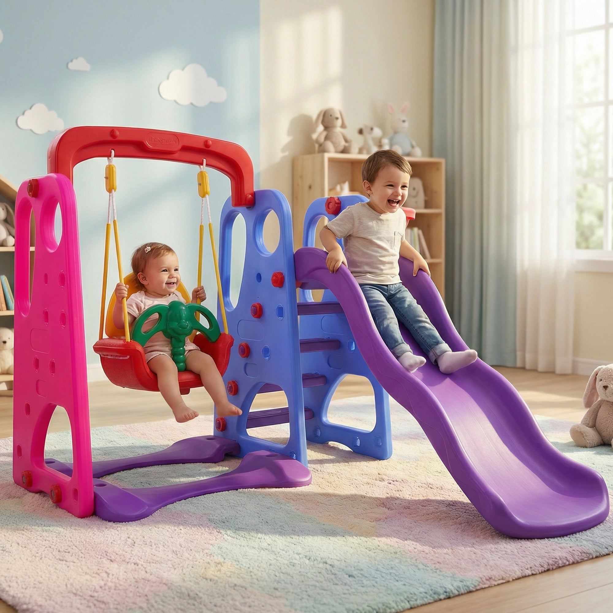 Baybee 3 in 1 Climber Foldable Baby Garden Slide for Kids