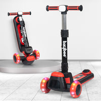 Baybee Kick Scooter for Kids with 3 Height Adjustable Handle, Music & Light