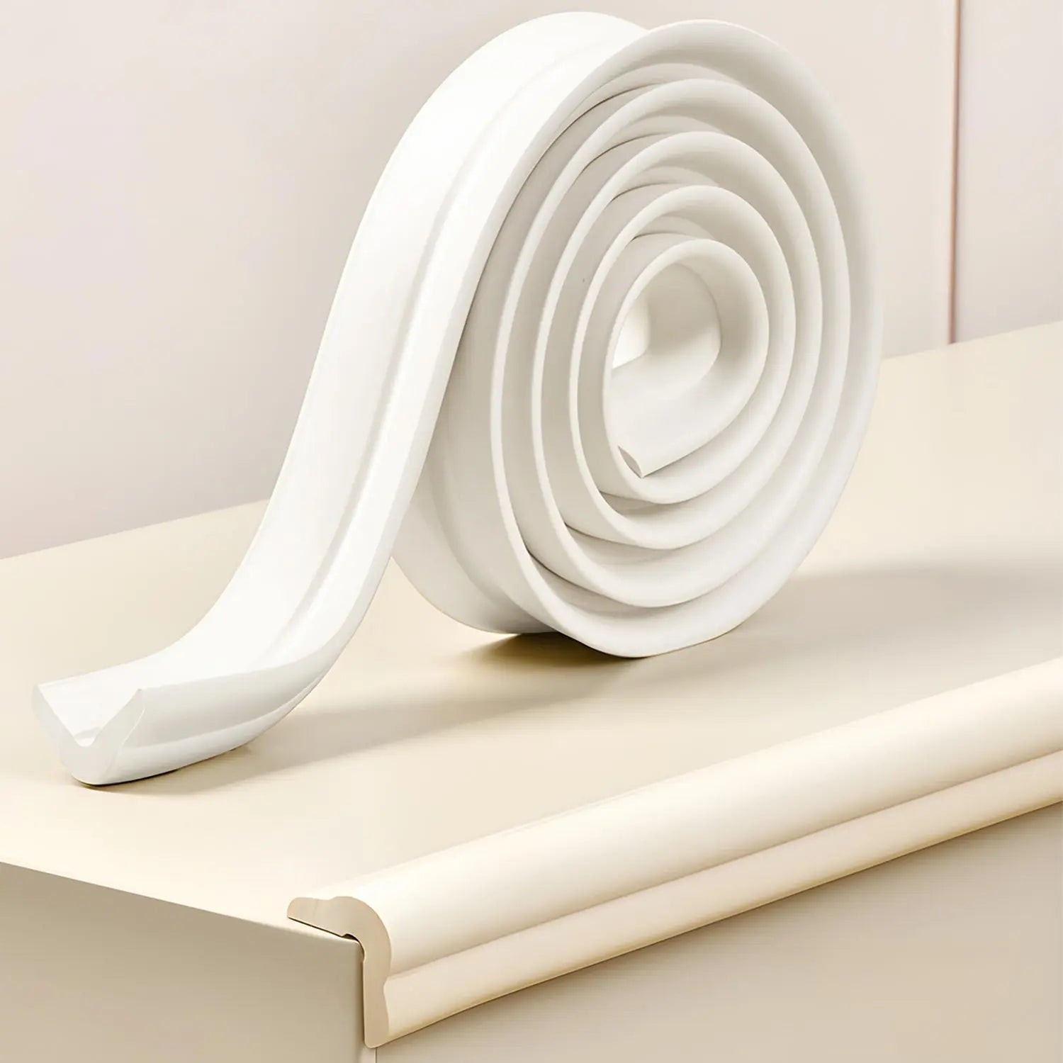Baybee Baby Proofing Edge & Corner Safety Guards for Kids Extra Long White 6.5Ft Edge