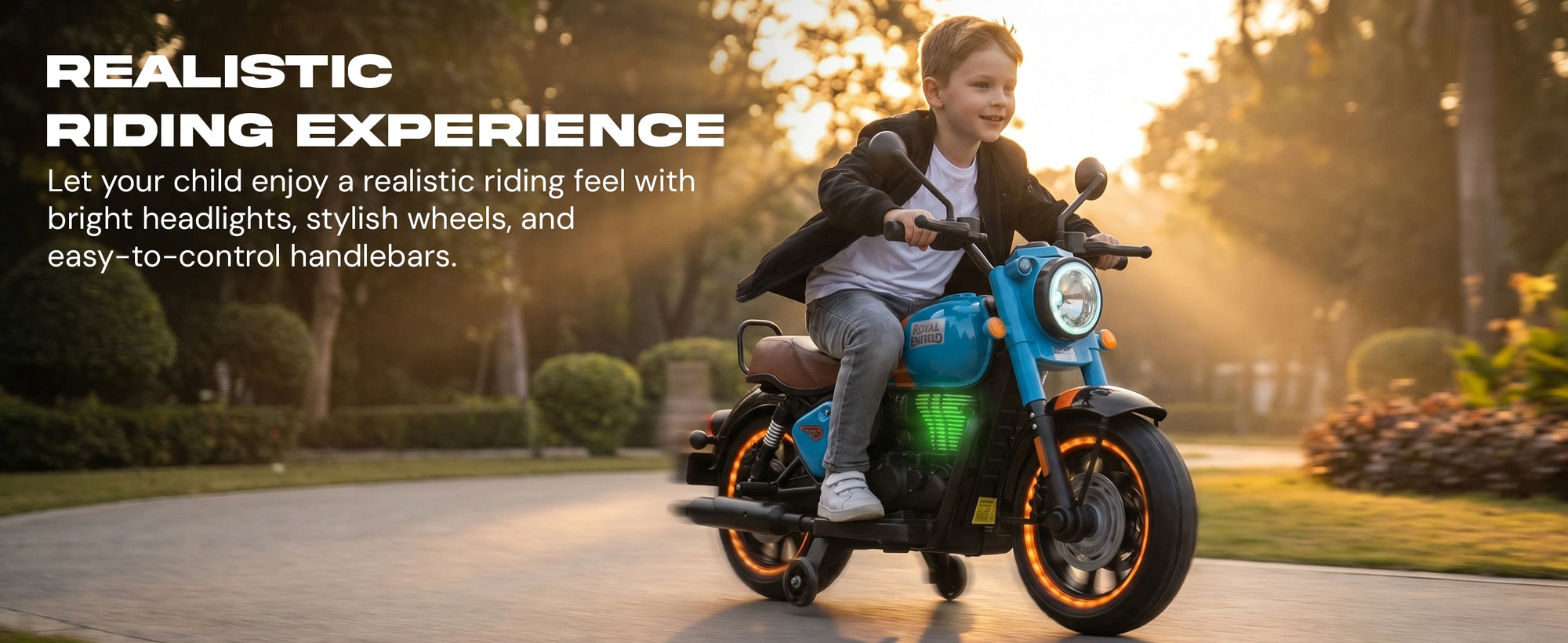Baybee Classy Baby Battery Operated Bike for Kids with Hand Accelerator — slide 1