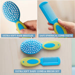 Baybee Comb and Brush Set Baby Care Set for Newborns Assorted Colours BAYBEE