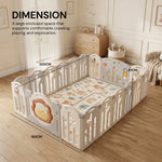 Baybee Lion Kids Playpen for Babies  (20 Panels) Foldable Baby Play Area Indoor Setup BAYBEE