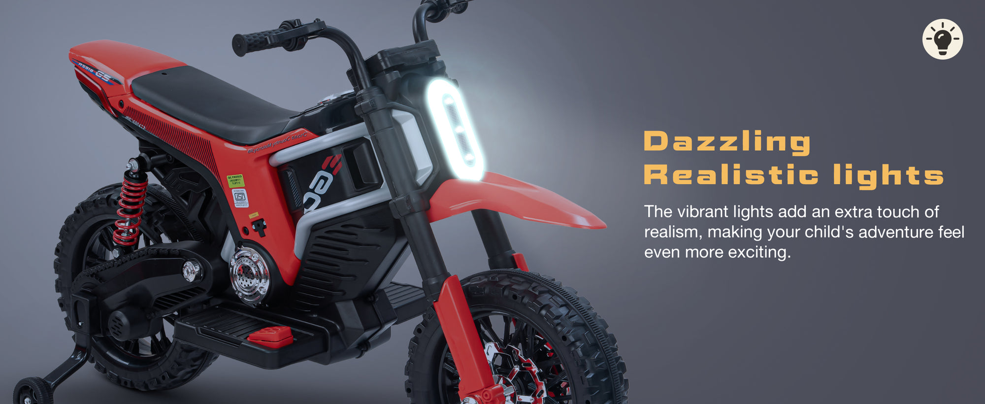 Baybee Motocross Electric Bike for Kids — slide 2