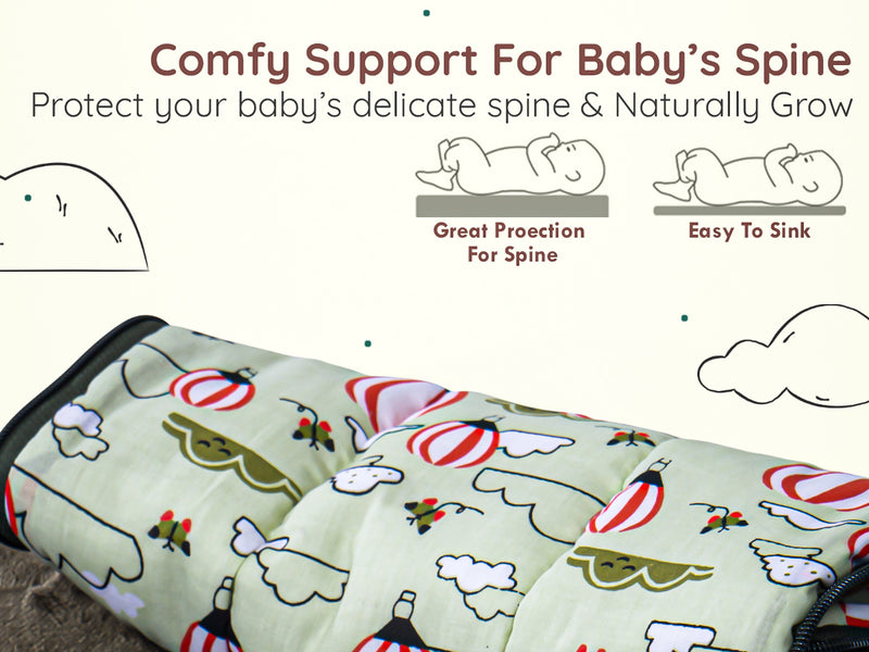Baybee 3 in 1 Velvet Cotton Baby Bed Carry Bed — slide 2