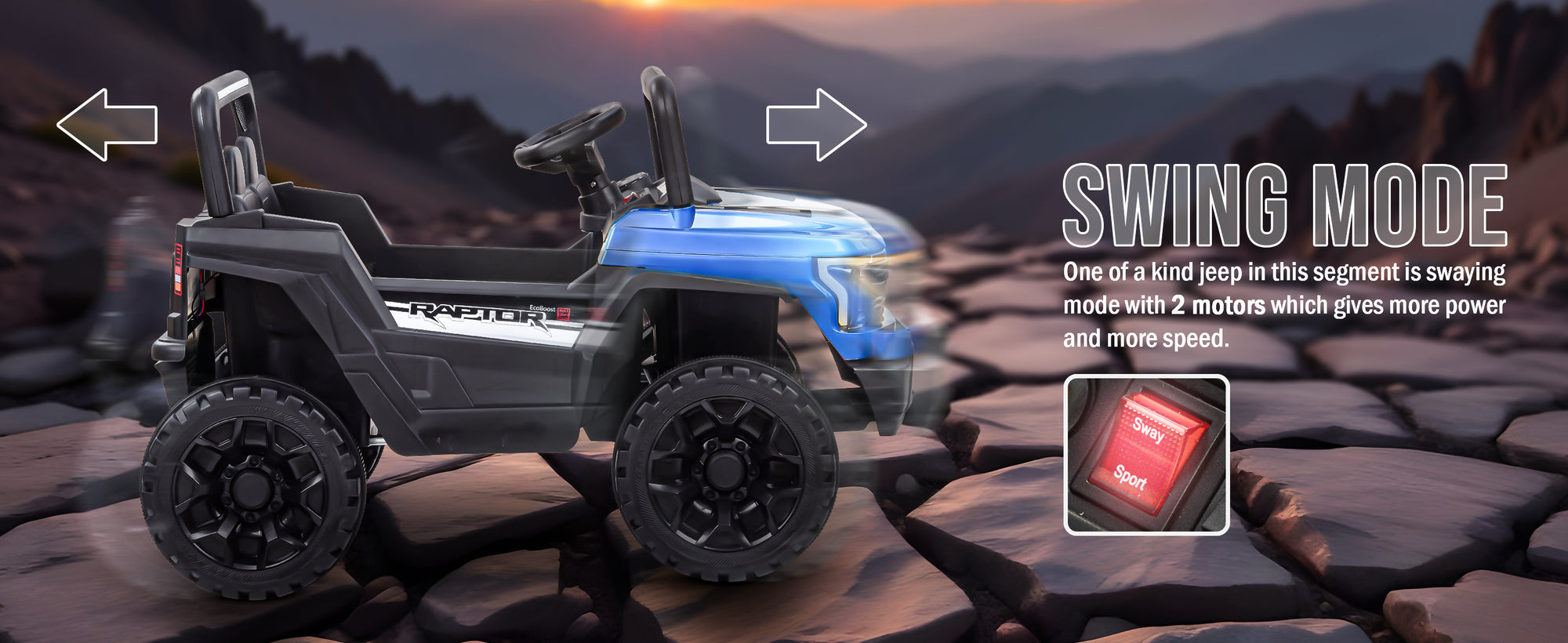 Baybee Raptor Battery Operated Jeep for Kids — slide 2