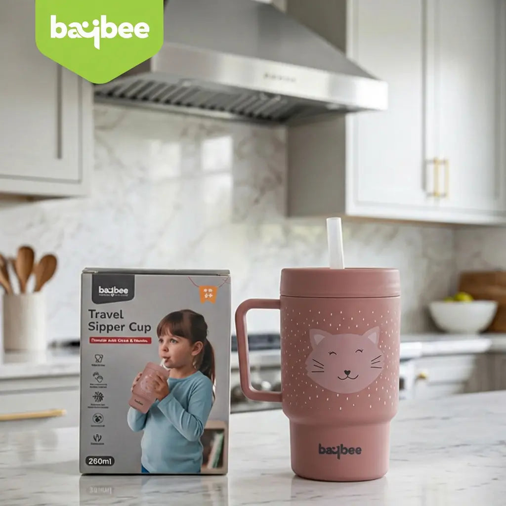 Brown Baby Straw Cup