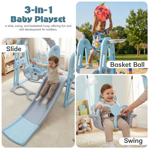 Baybee Twinkle 4 in 1 Swing and Slider Foldable Baby Garden Slide for Kids - Baybee India