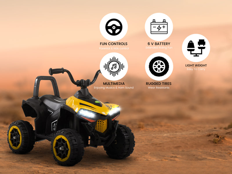 Baybee Monster ATV Rechargeable Battery Operated Electric Kids Bike — slide 2