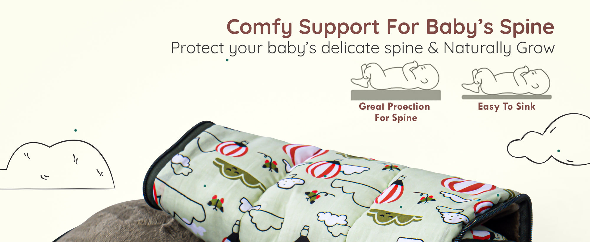 Baybee 3 in 1 Velvet Cotton Baby Bed Carry Bed — slide 2