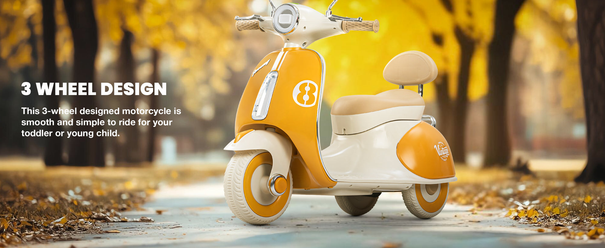 Baybee Vintage Battery Operated Bike for Kids — slide 2