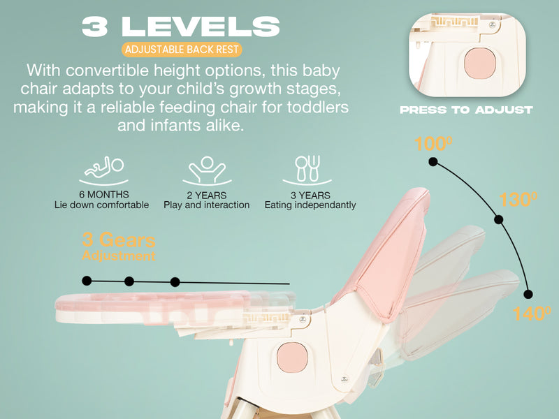 Baybee 4 in 1 Convertible High Chair for Kids — slide 2