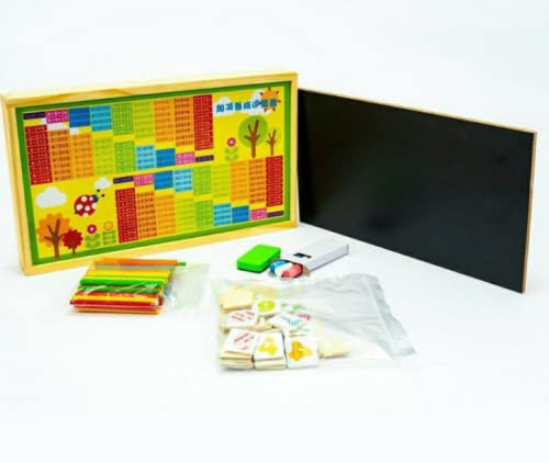 Baybee Wooden 2 in 1 Double Sided Multi-Functional Digital Computing Learning Blocks Box BAYBEE