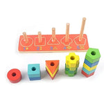 Baybee 3 in 1 Wooden Shape & Colour Sorting Wooden Toy for Kids BAYBEE