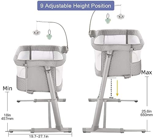 BAYBEE Cradella Cradle for Baby Cot with Adjustable Height, Portable & Mosquito Net BAYBEE
