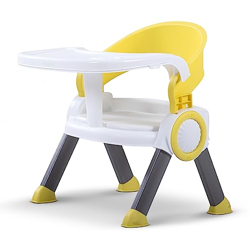 Baybee Plastic Booster Chair for Kids, Ergonomic Feeding Chair with Cushion Seat & High Backrest