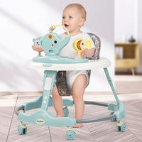Baybee Elento Baby Walker for Kids, Foldable Round Kids Walker with 2 Height & 3 Seat Adjustable