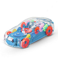 BAYBEE 3D Transparent Concept Gear Car Toys for Kids