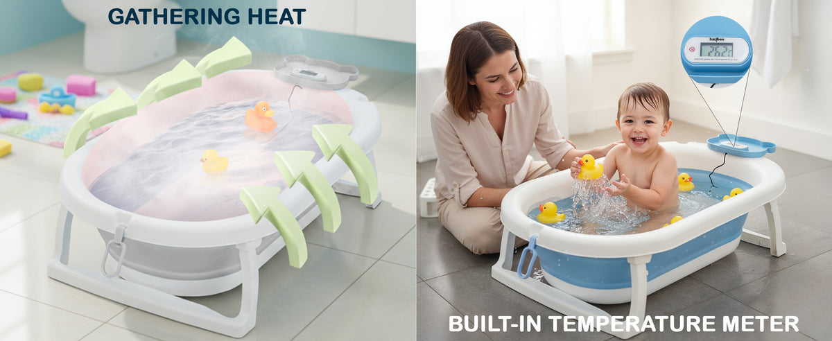 Baybee Tubby Bath Tub for Baby, Foldable Baby Bathtub for Kids — slide 3