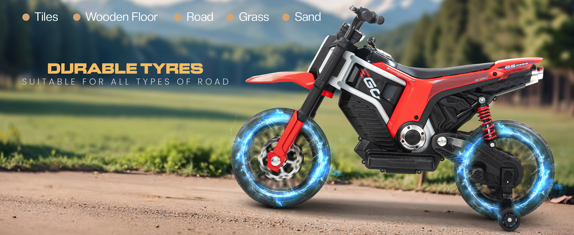 Baybee Motocross Electric Bike for Kids — slide 1