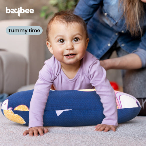 Soft Cushion Portable Baby Nursing Feeding Pillow for New Born Baby Breastfeeding with Back Support & Belt BAYBEE