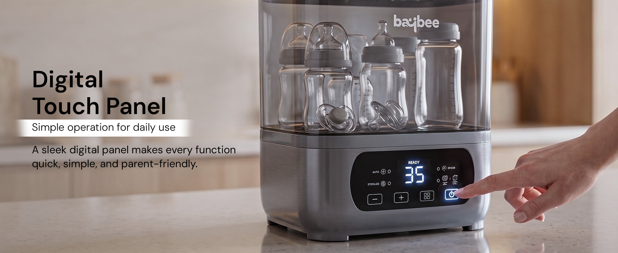 Baybee Puresteam Pro 7-in-1 Baby Bottle Sterilizer and Dryer — slide 3