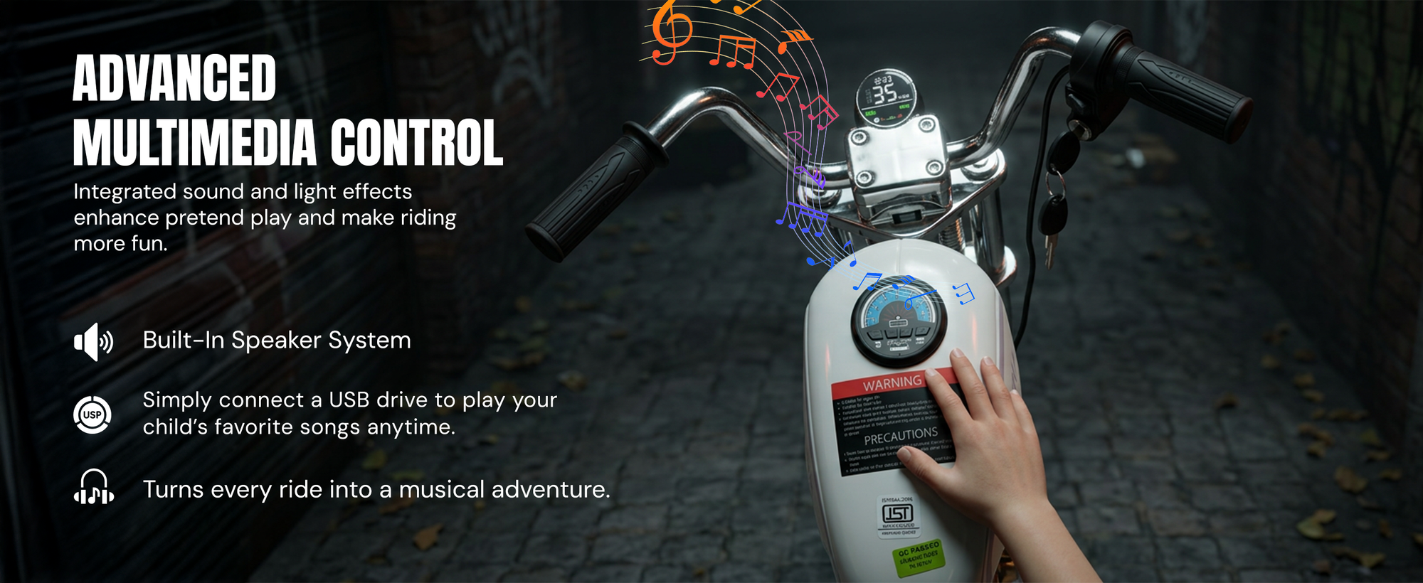 Baybee ChopperX Baby Battery Operated Bike for Kids — slide 3