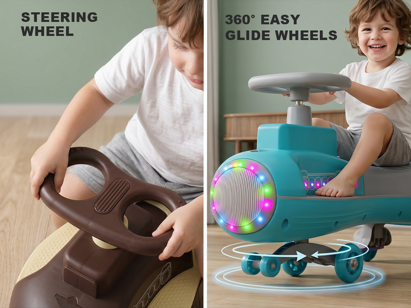 Baybee Zygo Swing Car for Kids Twister Push Ride on — slide 3