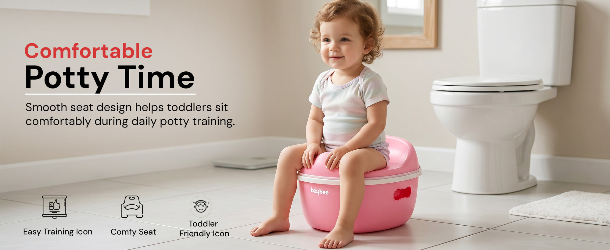 Baybee 3 in 1 Baby Potty Training Seat for Kids 1-5 Years — slide 1