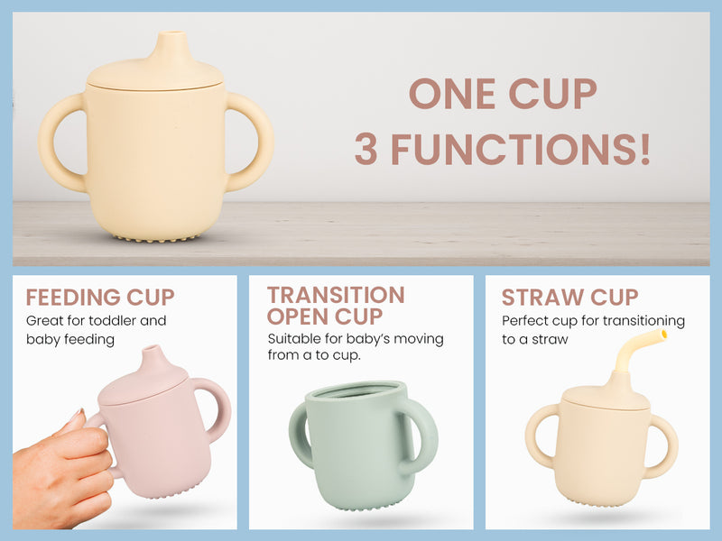Baybee Baby BPA-Free Silicone Sipper Cup Drinking Training Anti Spill Sippy Cup — slide 1